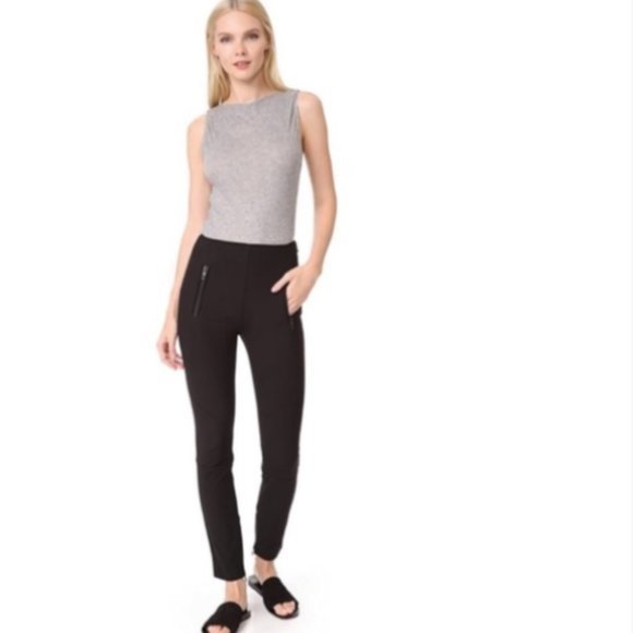Rag & Bone Women's Black Stretch High Rise Collier Trouser Pants Sz. 4 - Picture 2 of 14